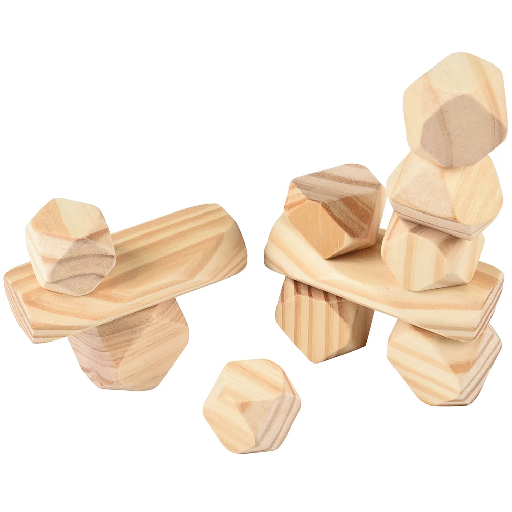 Natural Wooden Balancing Blocks - Image 5