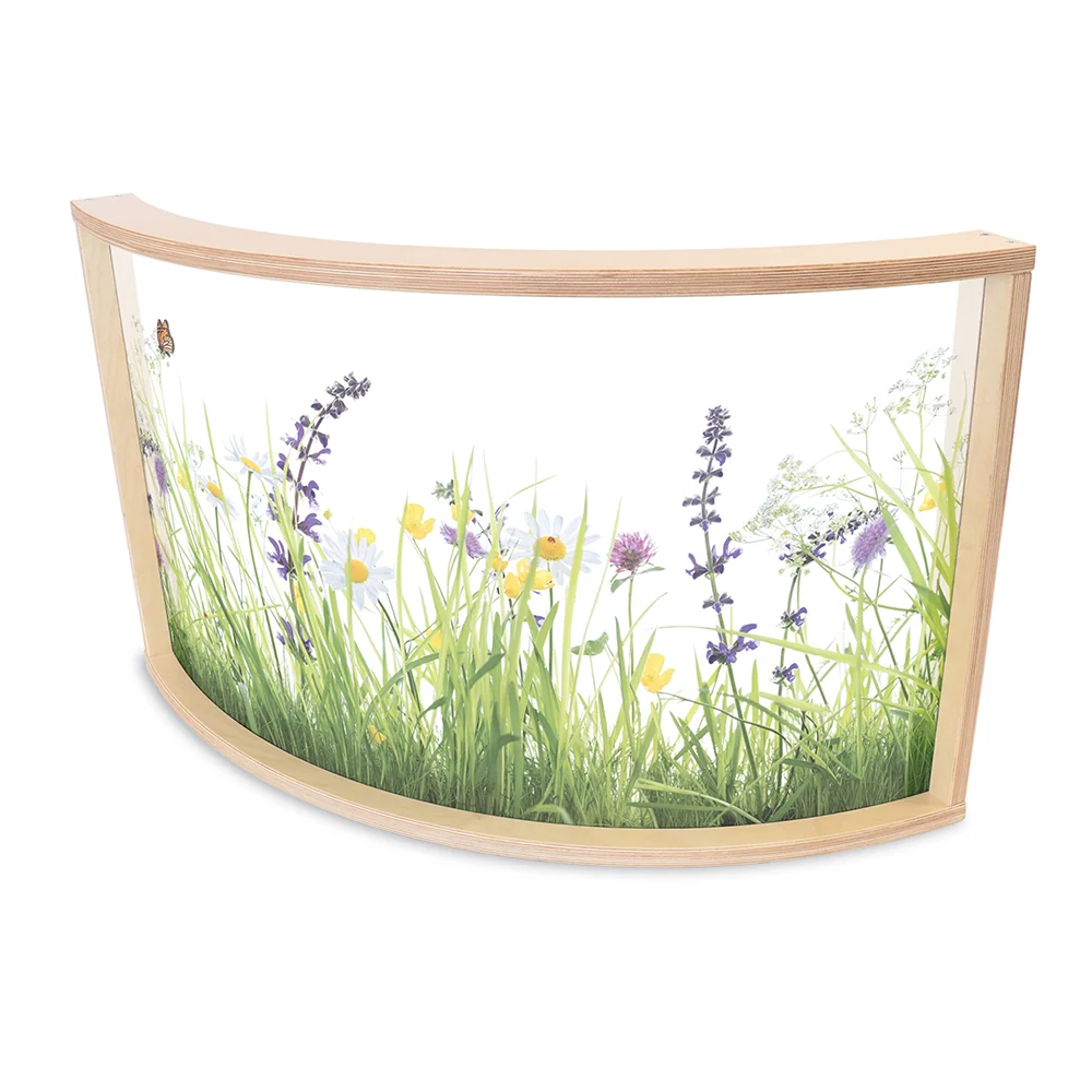 Nature View 24" Curved Acrylic Room Divider Panel