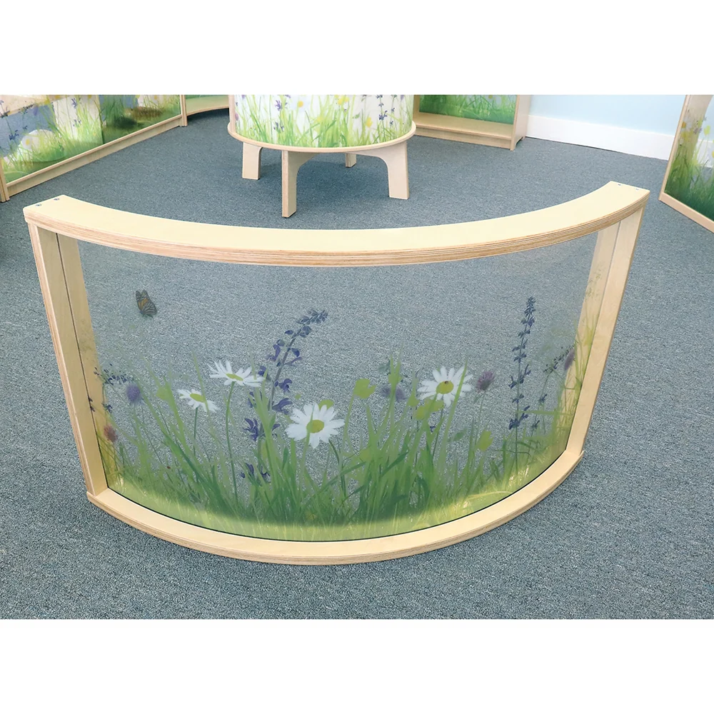 Nature View 24" Curved Acrylic Room Divider Panel - Image 2