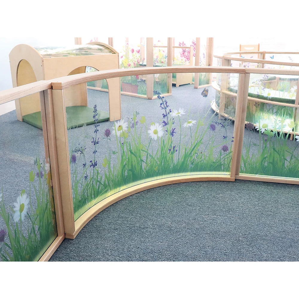 Nature View 24" Curved Acrylic Room Divider Panel - Image 3
