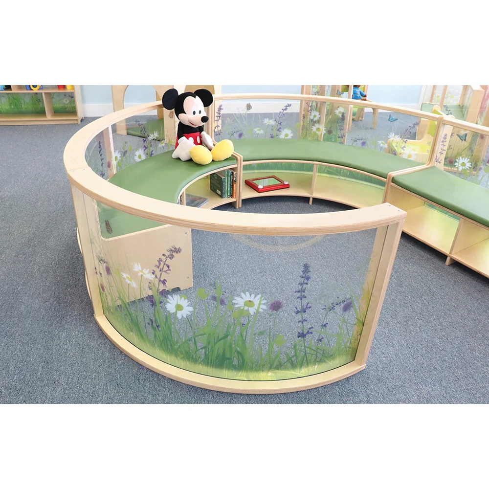 Nature View 24" Curved Acrylic Room Divider Panel - Image 4