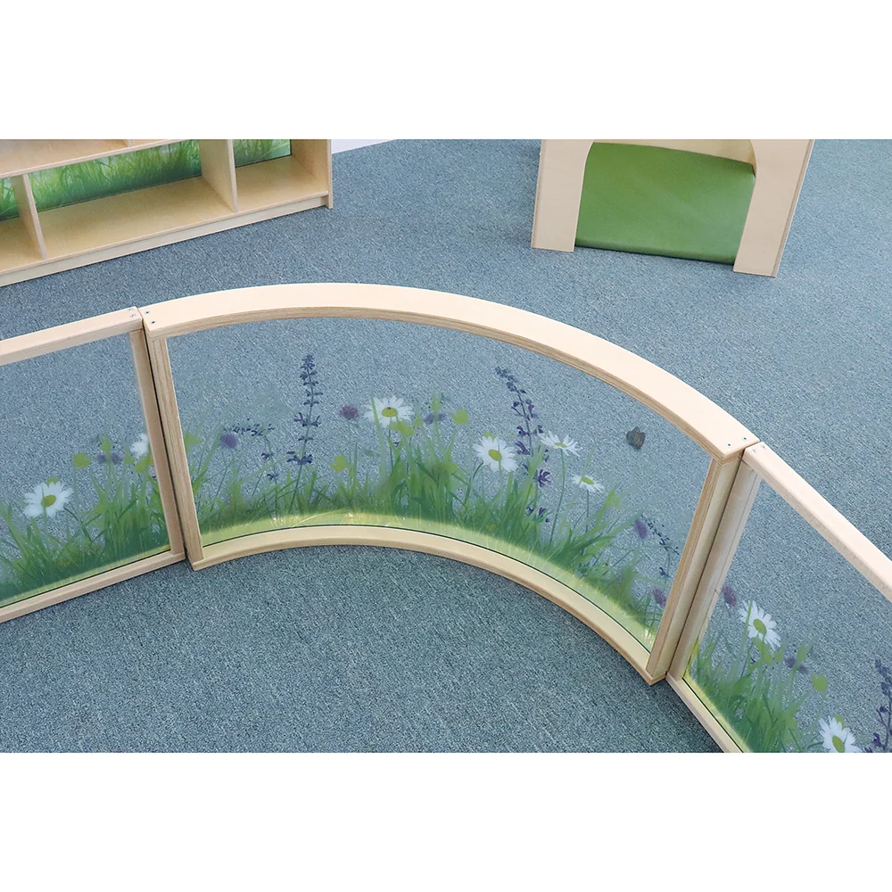 Nature View 24" Curved Acrylic Room Divider Panel - Image 5
