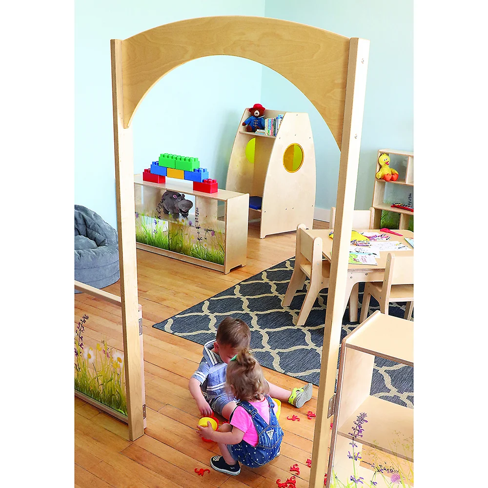Nature View Adult-Height Divider Archway | Biophilia-Inspired Early Education Room Entry - Image 3