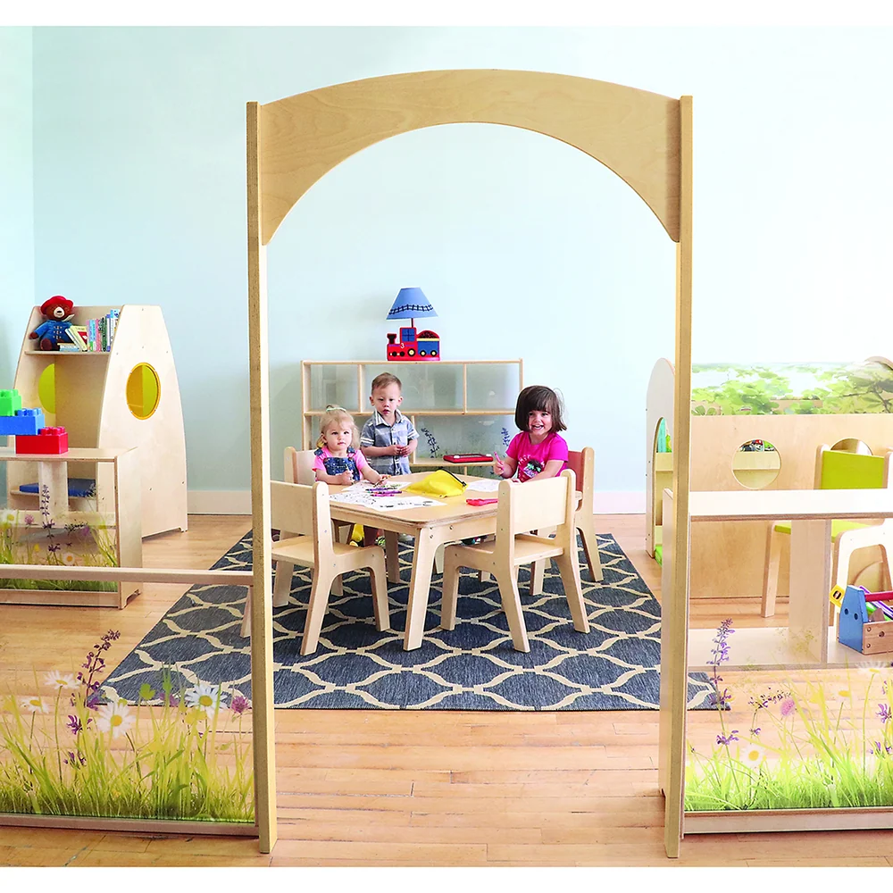 Nature View Adult-Height Divider Archway | Biophilia-Inspired Early Education Room Entry - Image 4