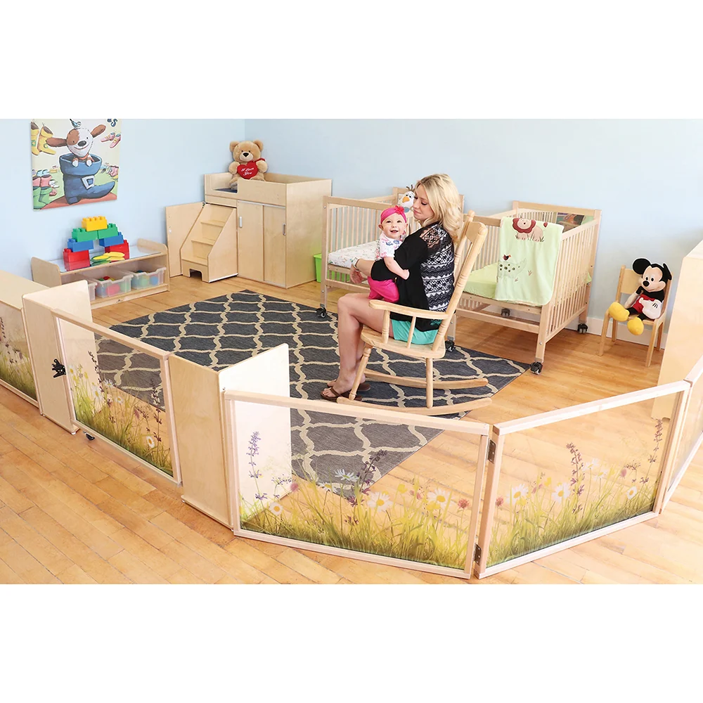 Nature View ADA-Compliant Toddler Safety Gate | Shatterproof Acrylic Divider Panel & Child-Safe Rounded Edges - Image 5
