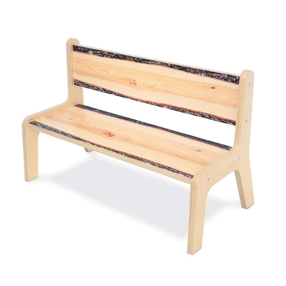 Nature View Live Edge Bench | 10" High Two-Seat Nature-Inspired Bench