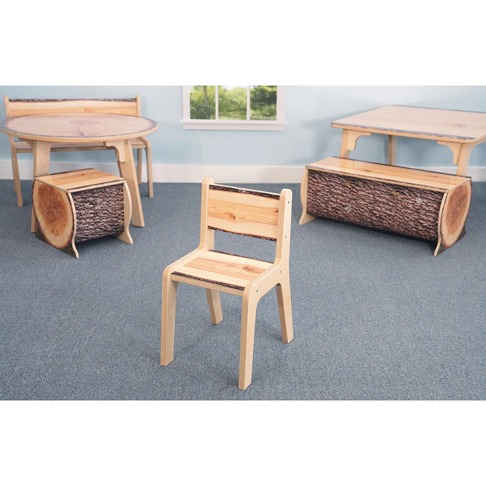 Nature View Live Edge Chair | 14" High Nature-Inspired Seating - Image 3