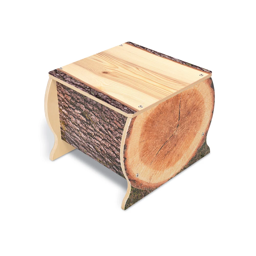 Nature View Live Edge Small Log Bench | 12"H Nature-Inspired Early Learning Bench