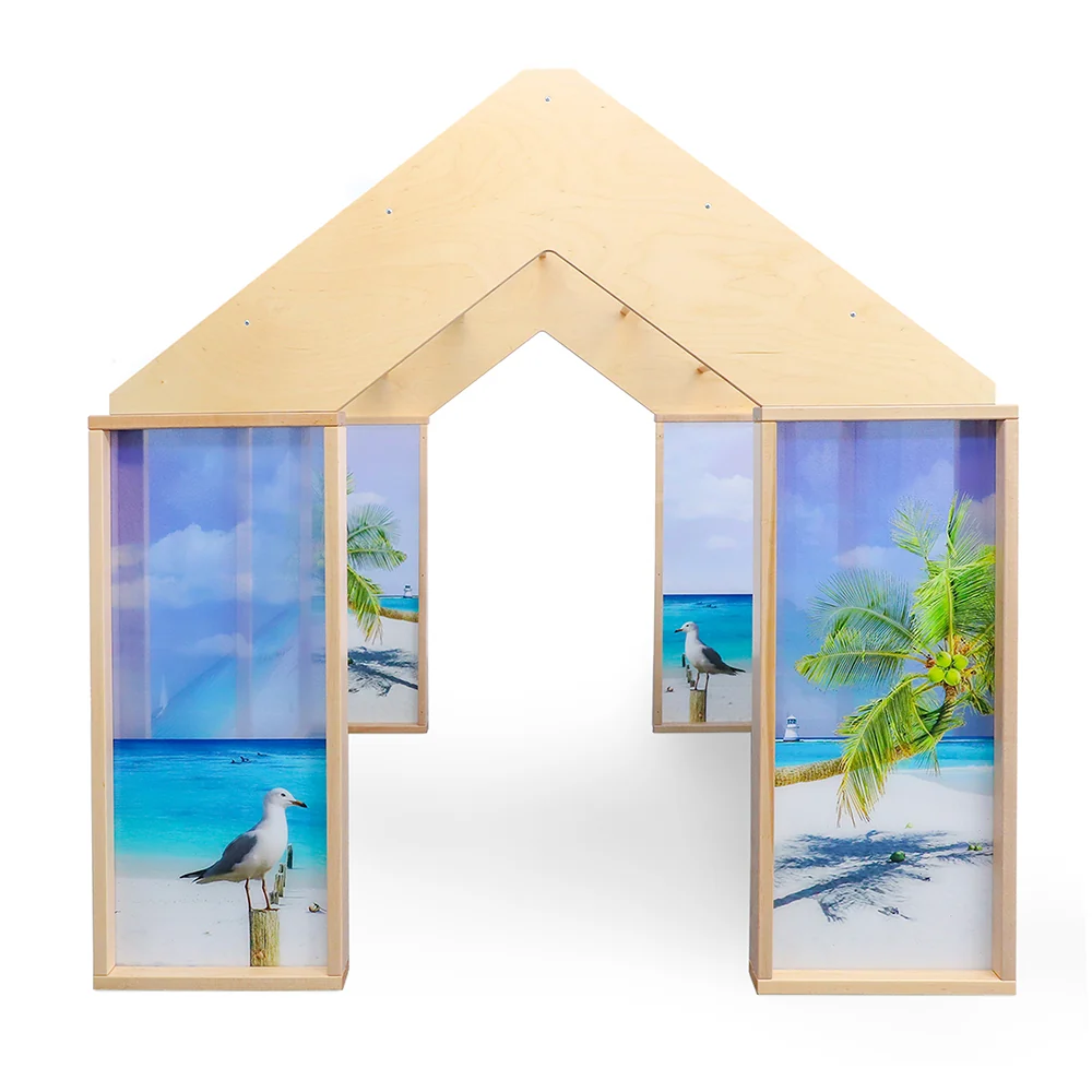 Nature View Play Beach House | Ocean-Themed Quiet Space & Dramatic Play Classroom Structure - Image 6
