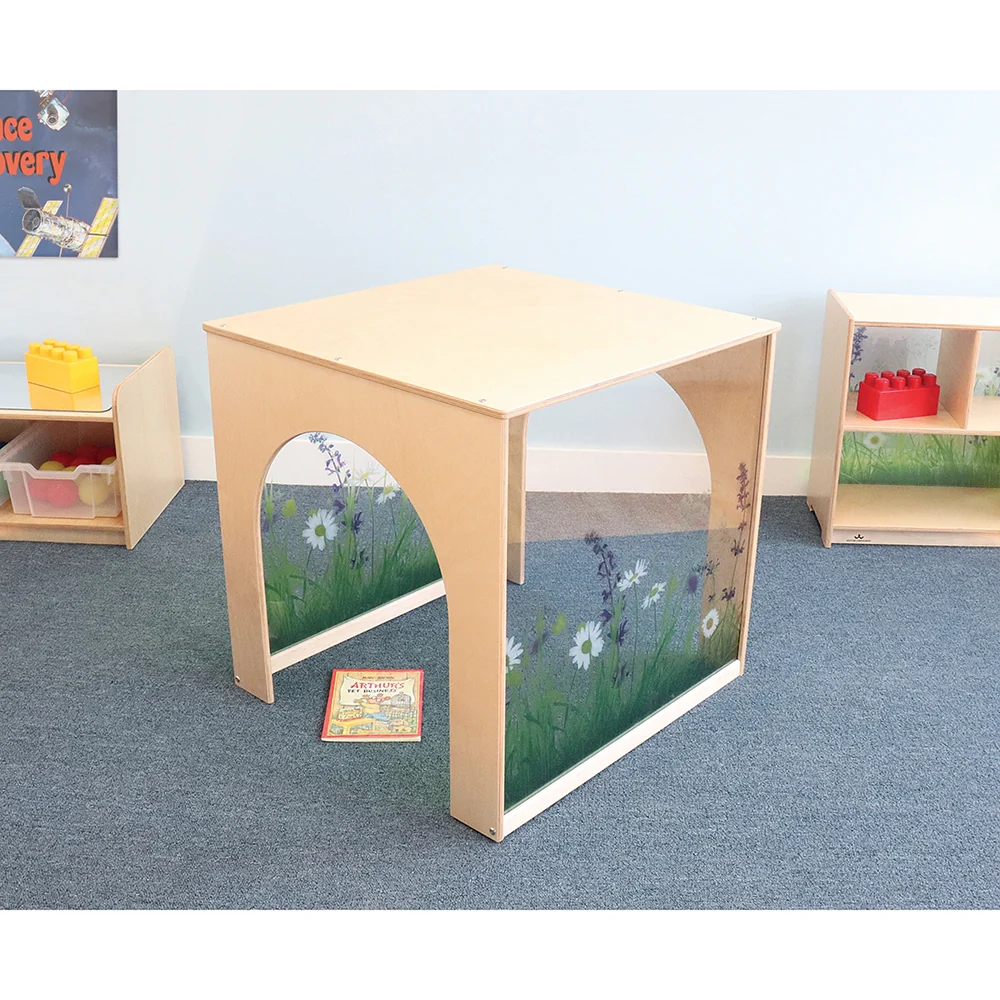 Nature View Play House Cube | Biophilic Quiet Retreat with Acrylic Flower Panels - Image 2