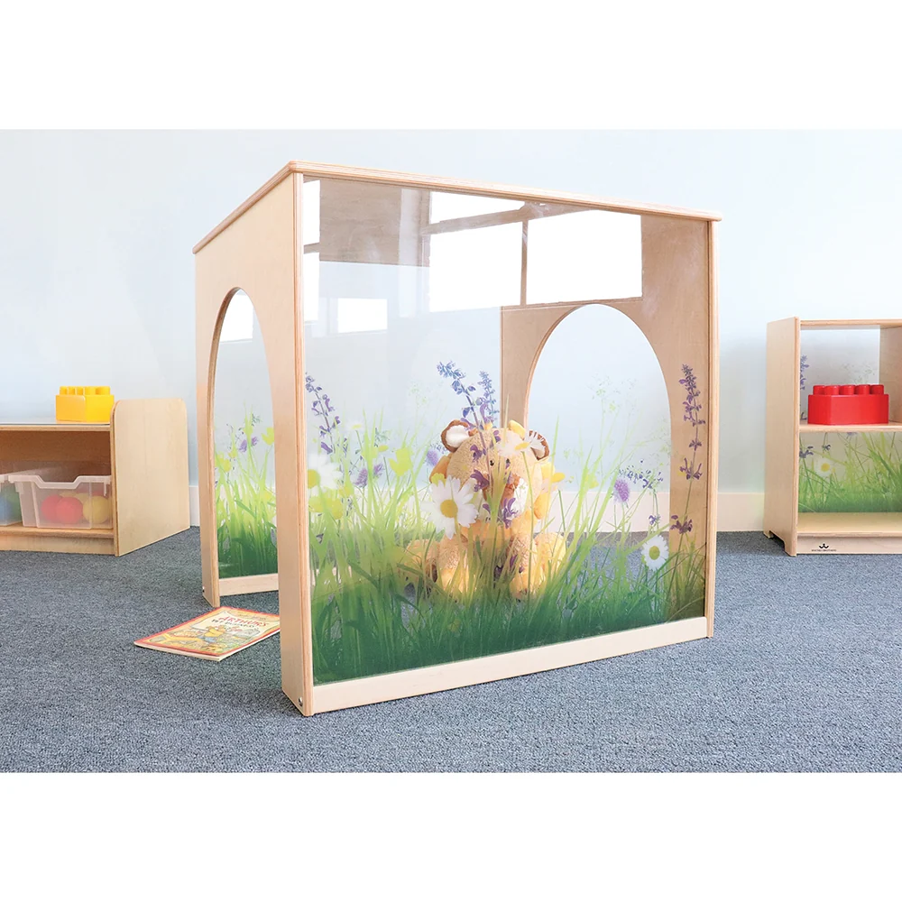 Nature View Play House Cube | Biophilic Quiet Retreat with Acrylic Flower Panels - Image 3