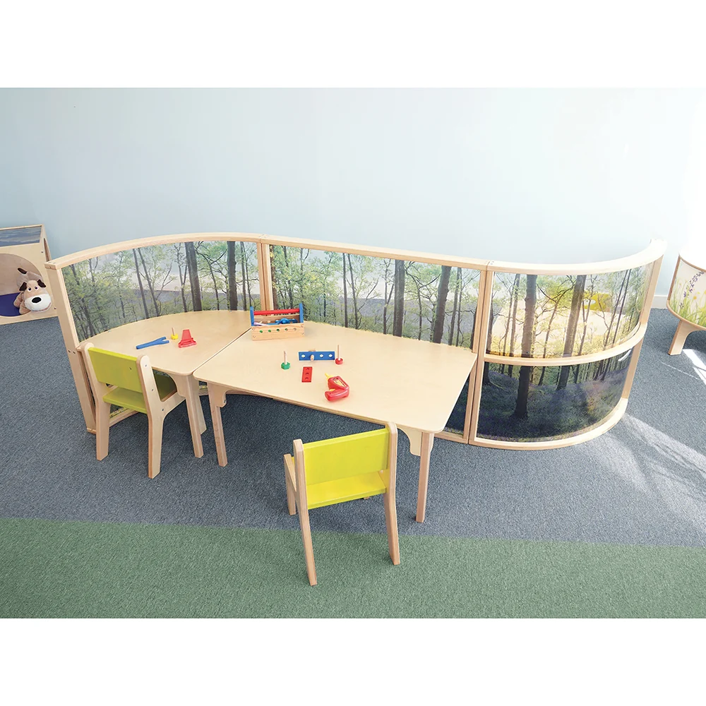 Nature View Serenity Table | Nature-Inspired Activity Table with Woodland Scene - Image 4