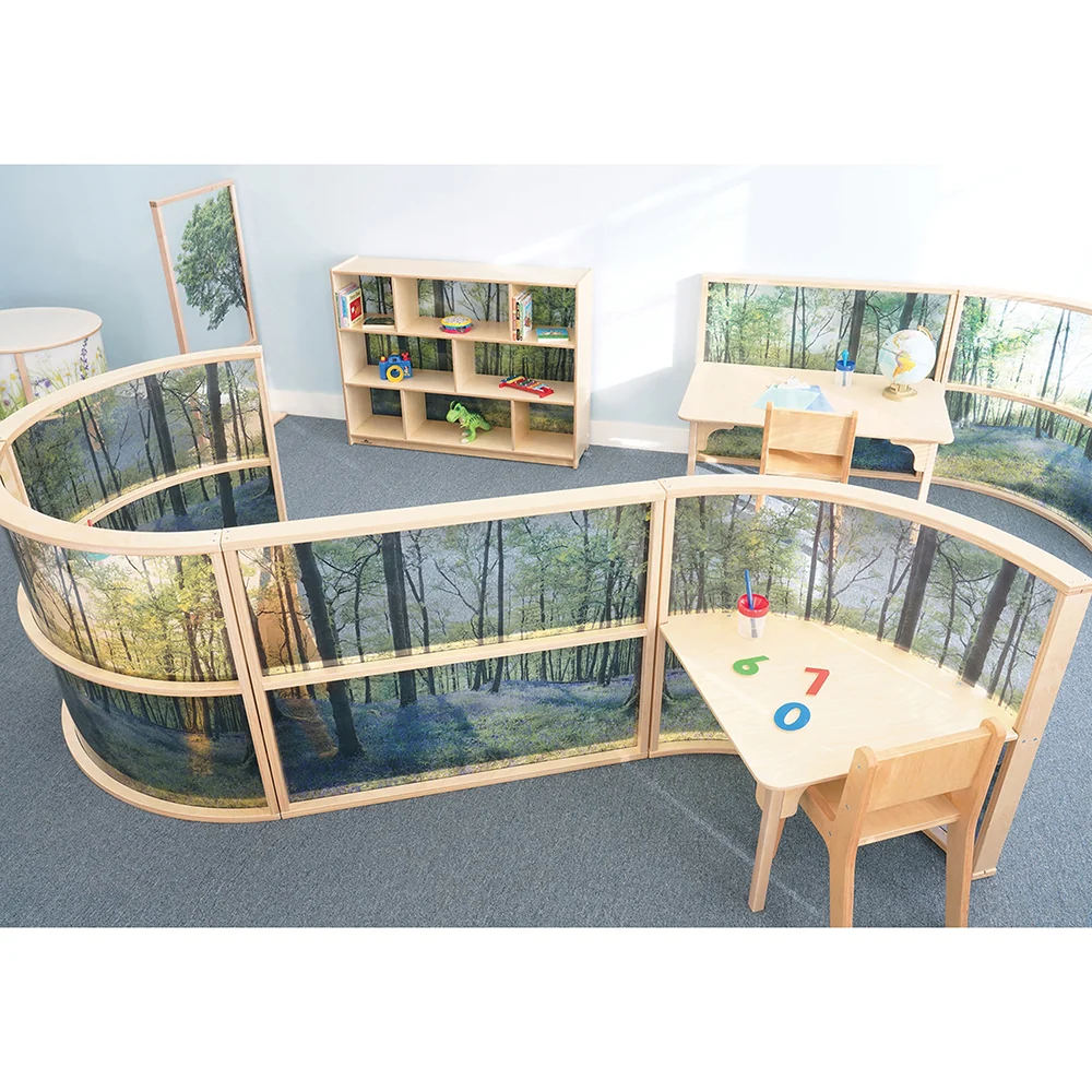 Nature View Serenity Table | Nature-Inspired Activity Table with Woodland Scene - Image 5