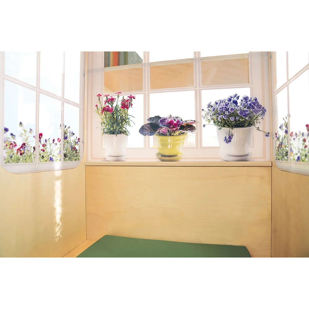 Nature View Classroom Window Seat with Storage & Cushion | Quiet Reading Nook for Early Learning Spaces - Image 5