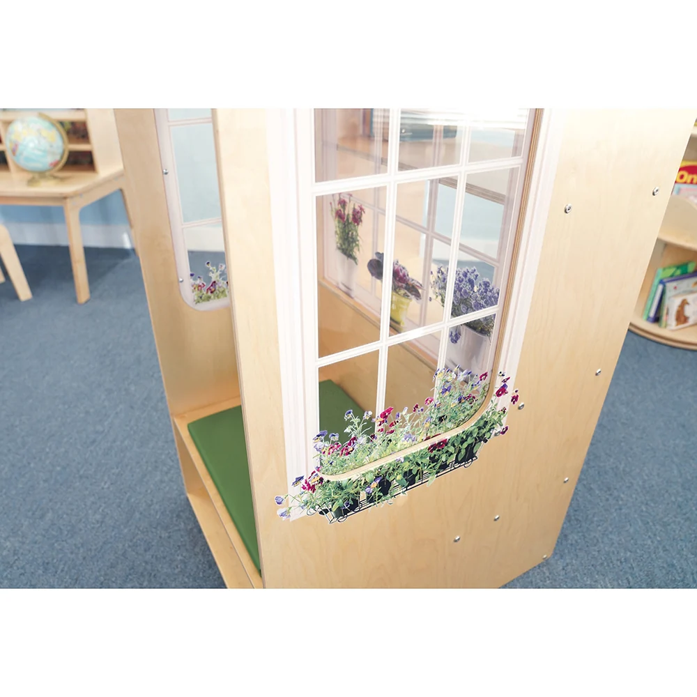 Nature View Classroom Window Seat with Storage & Cushion | Quiet Reading Nook for Early Learning Spaces - Image 6