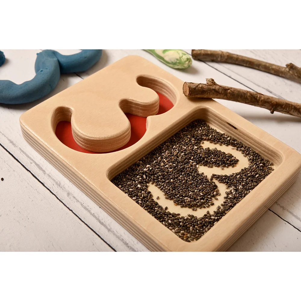 Tactile Wooden Number Trays 1–9 | Eco-Friendly Counting & Tracing Set - Image 16