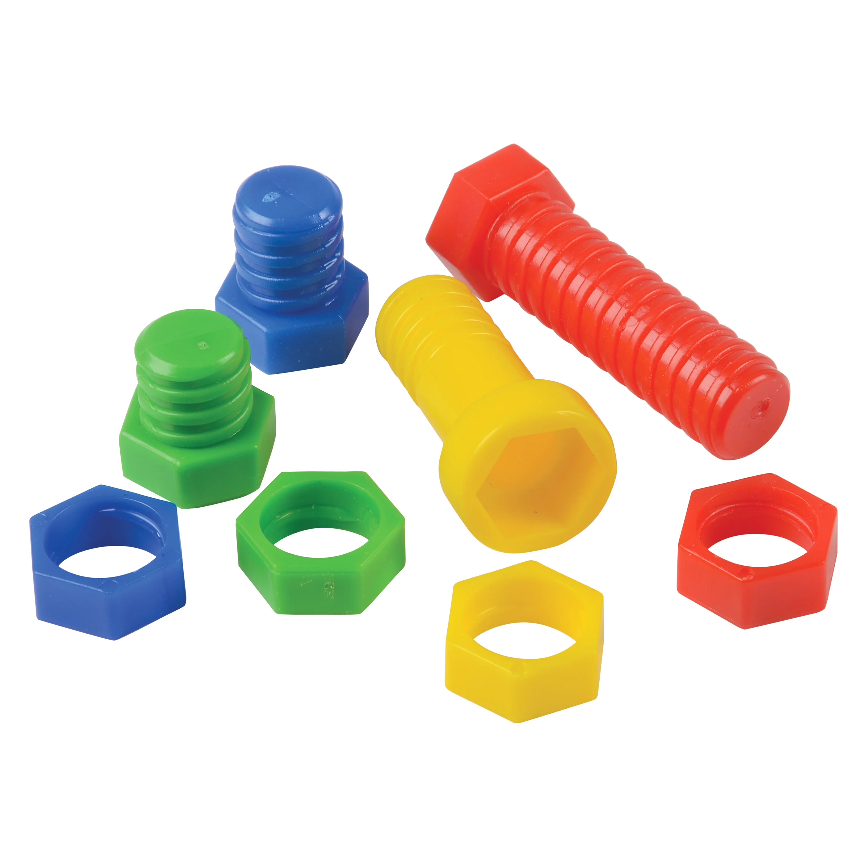 Brightly Colored Nuts & Bolts Construction Builders – Fine Motor & STEM Skill Set - Image 14