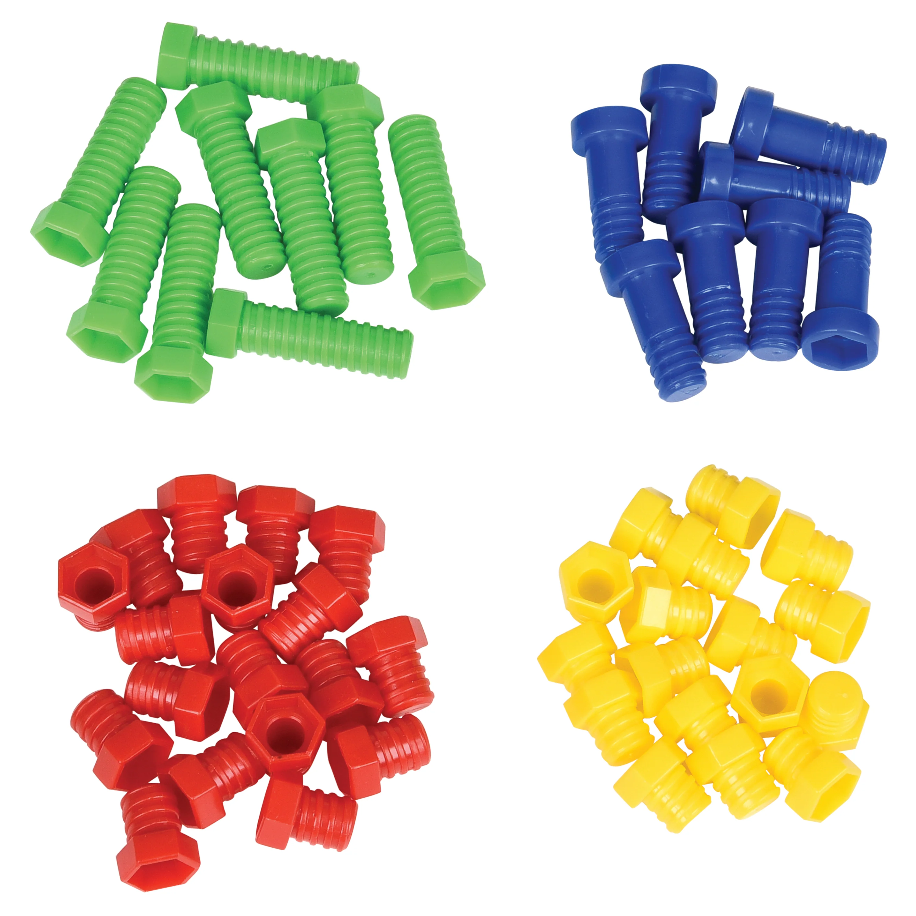 Brightly Colored Nuts & Bolts Construction Builders – Fine Motor & STEM Skill Set - Image 8