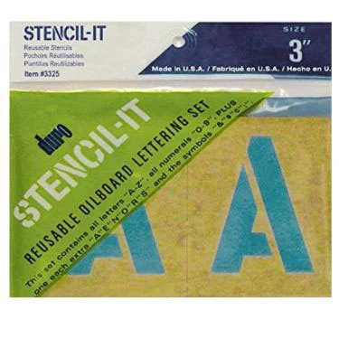 Oil Board Stencils - 3 inch