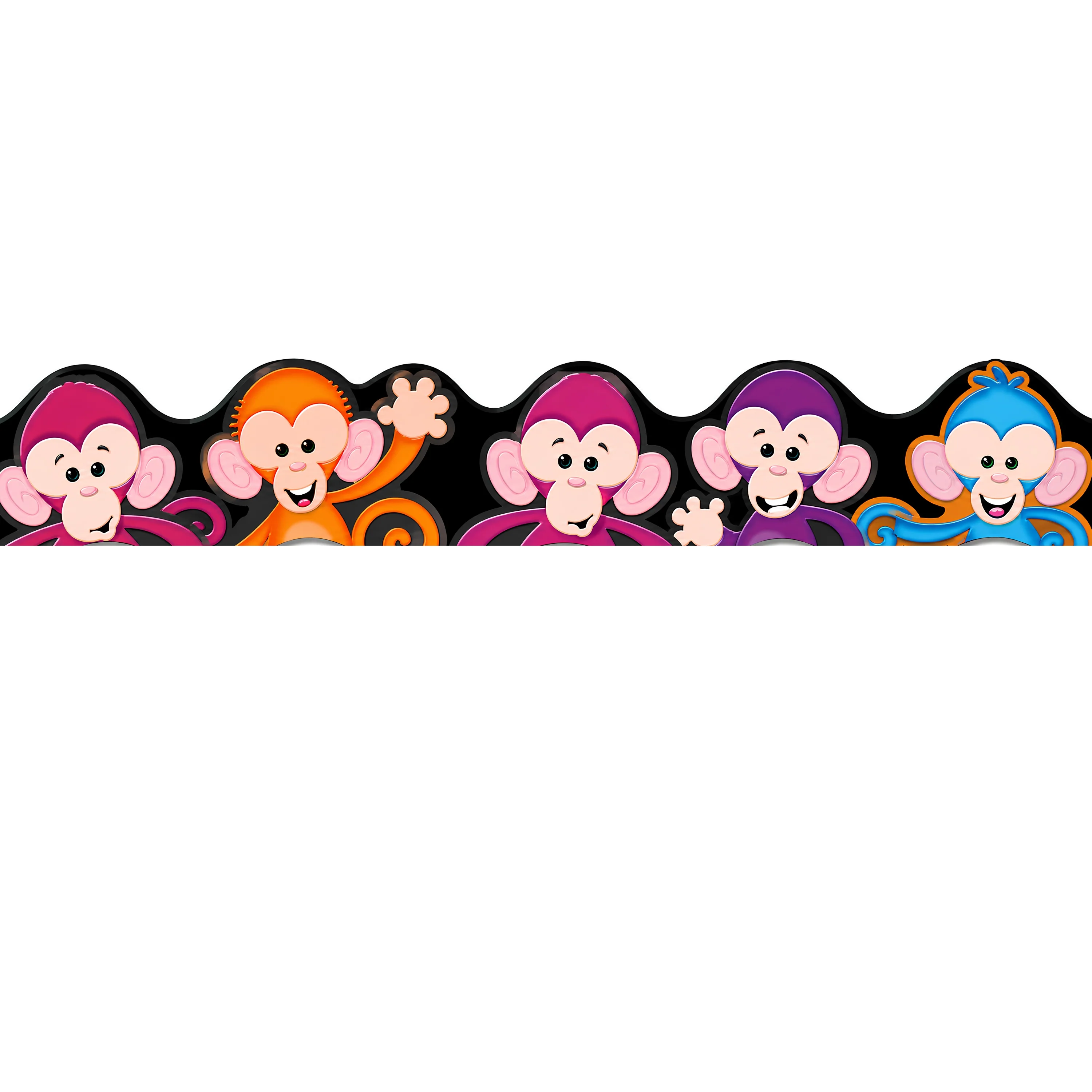Colorful Monkey Classroom Border Trimmer -39 ft - Image 2