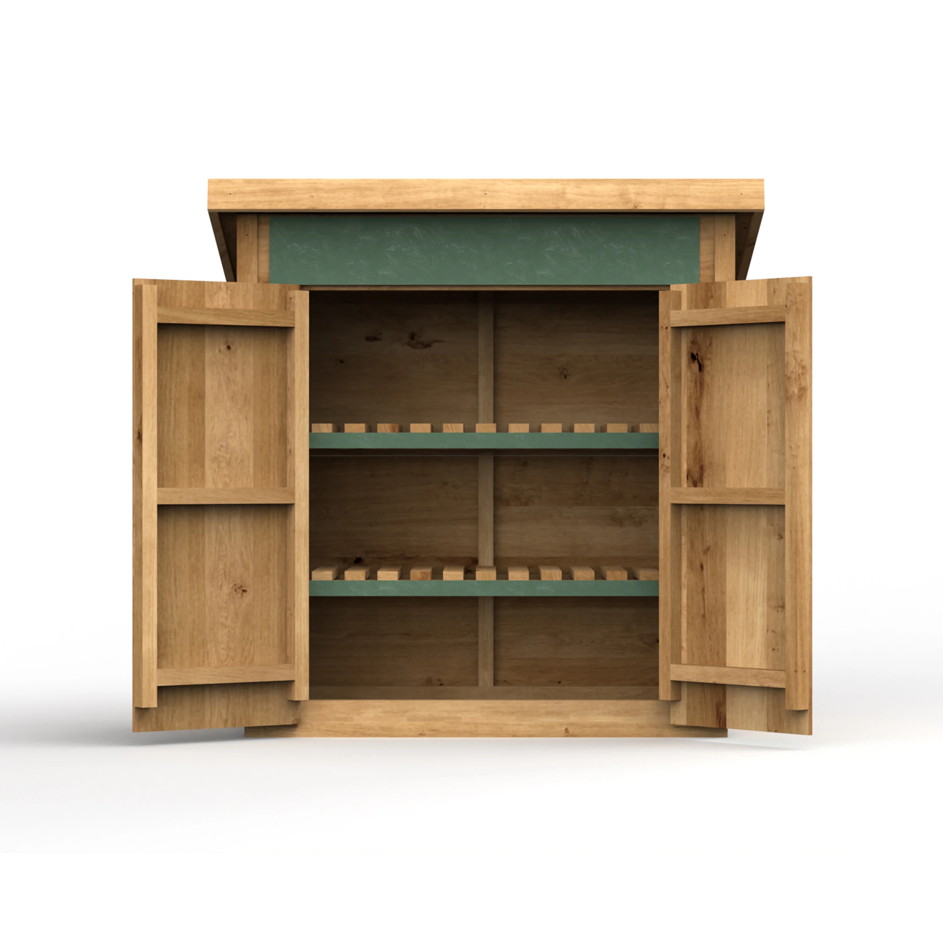 Toddler Outdoor Storage Shed | Child-Sized Wooden Learning & Math Materials Organizer - Image 3
