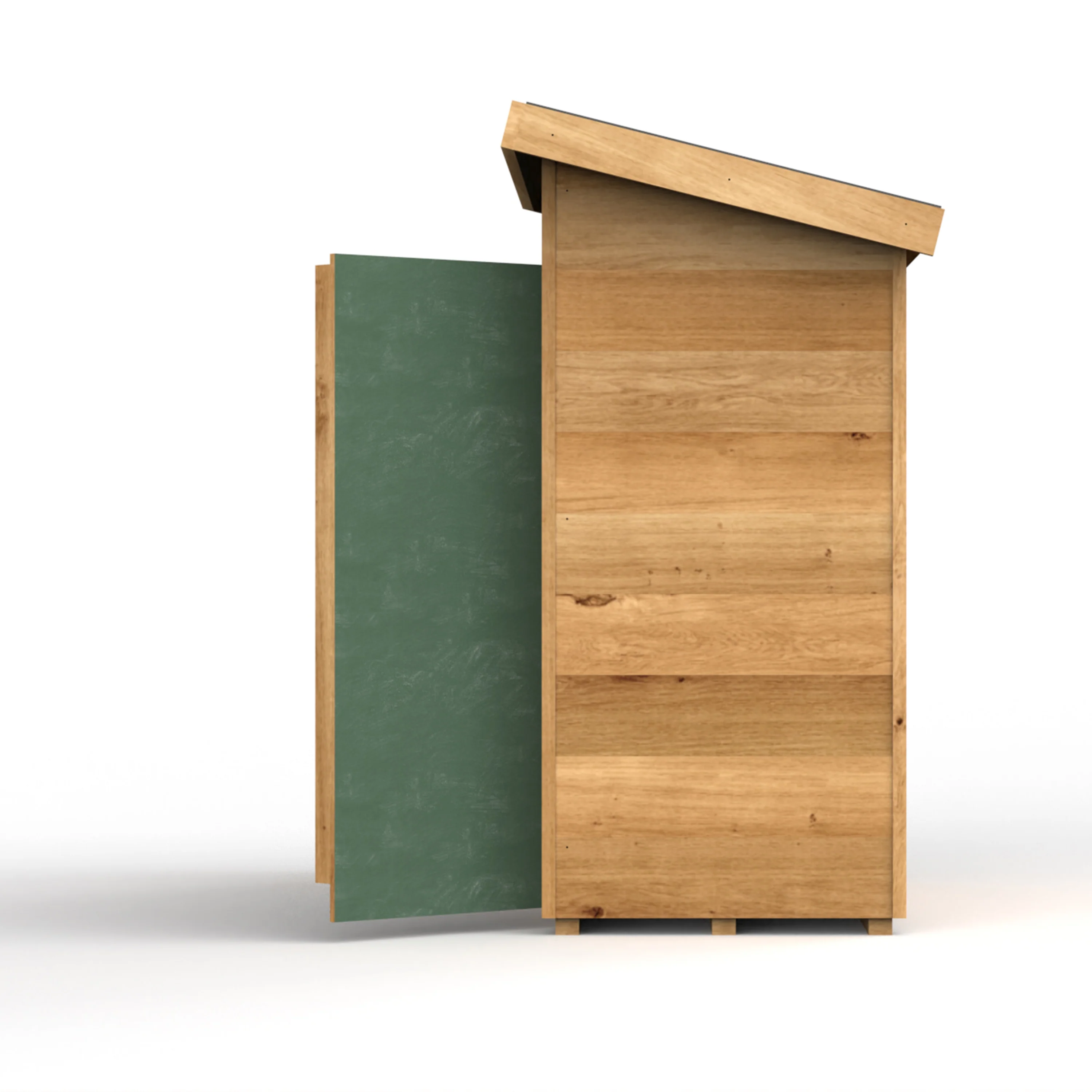 Toddler Outdoor Storage Shed | Child-Sized Wooden Learning & Math Materials Organizer - Image 4