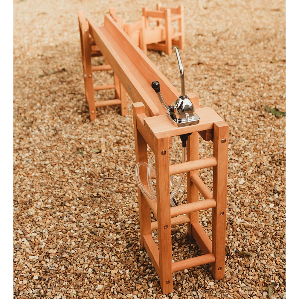 Outdoor Wooden Water Runway | Eucalyptus STEM Water Play Station