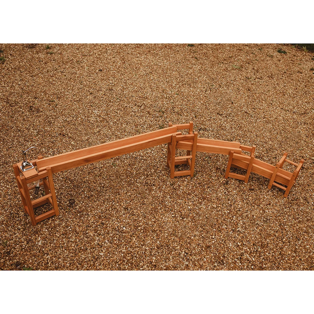 Outdoor Wooden Water Runway | Eucalyptus STEM Water Play Station - Image 2