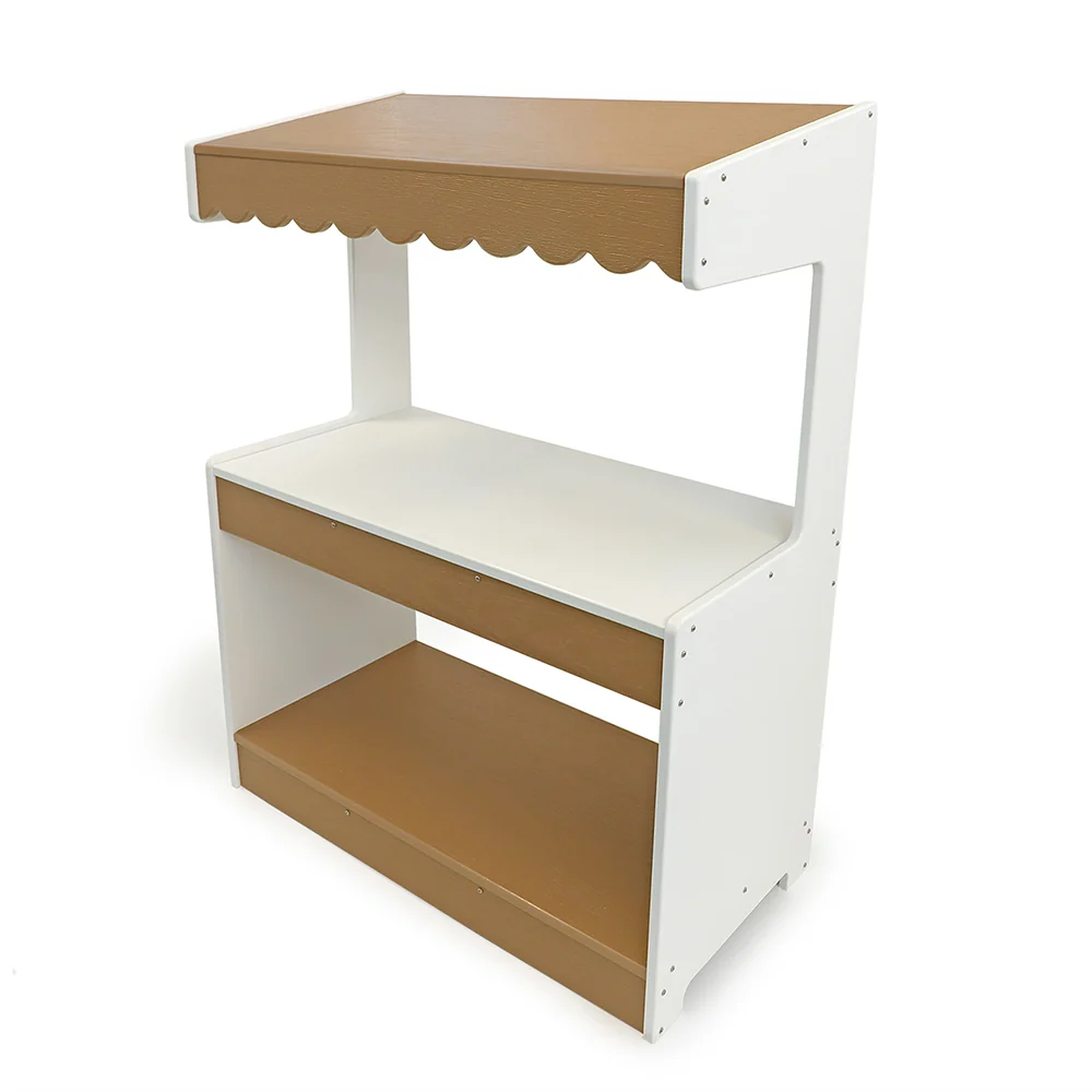 outdoorED™ Market Stand | Weather-Resistant Outdoor Pretend Play Stand with Awning & Storage Shelf - Image 4