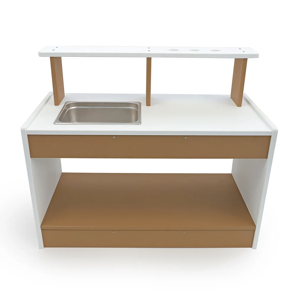 outdoorED™ Mud Kitchen | Weather-Resistant Outdoor Play Kitchen with Sink & Storage - Image 4