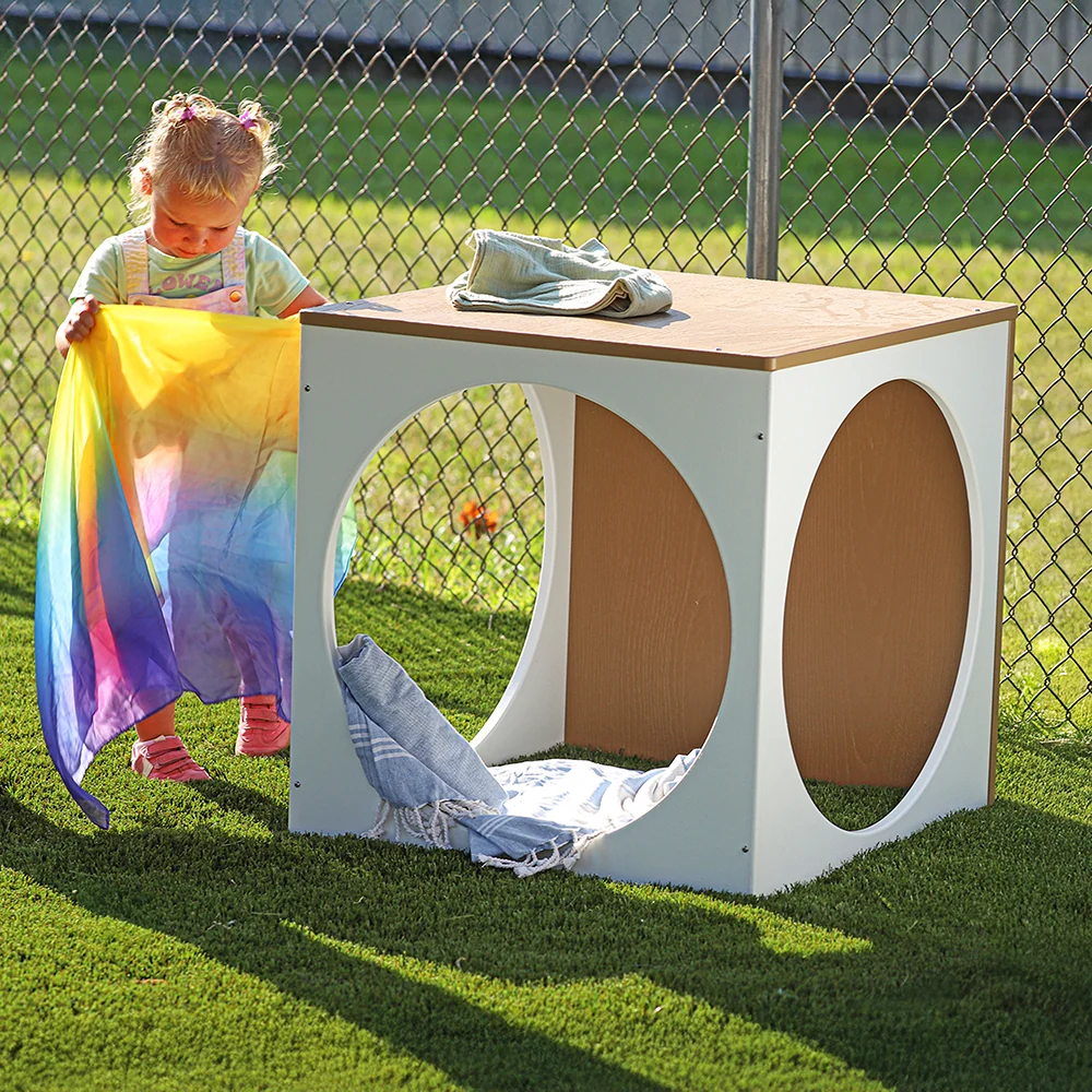 outdoorED™ Play House Cube | Weather-Resistant Outdoor Play Cube for Reading, Relaxation & Imaginative Play - Image 3