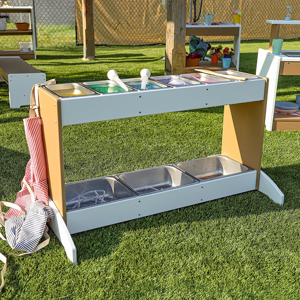 outdoorED™ Potion Station | Weather-Resistant Outdoor Mixing & Sensory Play Table with Stainless Steel Trays - Image 5