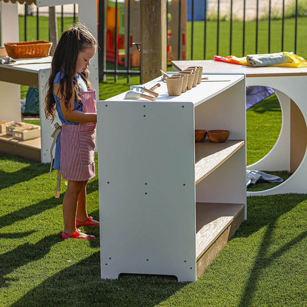 outdoorED™ Storage Shelf | Weather-Resistant 3-Shelf Outdoor Classroom Storage Unit - Image 3