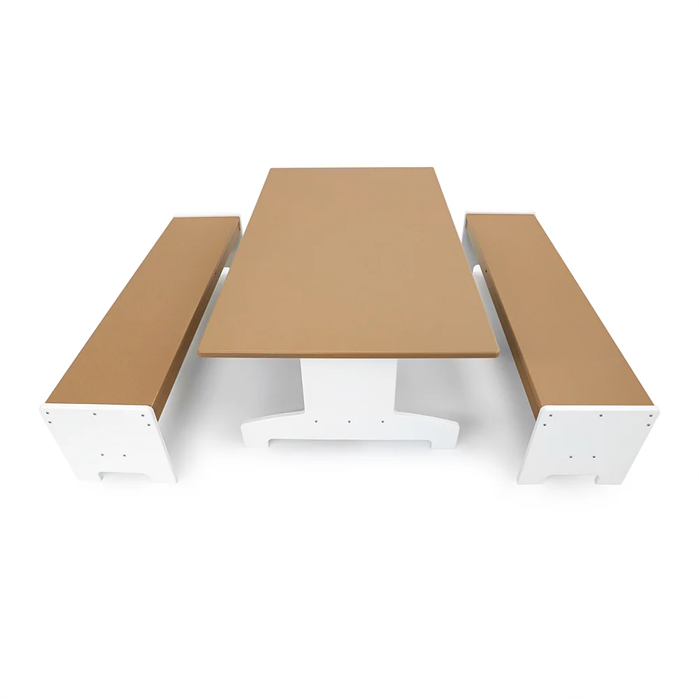 outdoorED™ Table And Two Benches Set | Weather-Resistant Outdoor Classroom Seating & Activity Table - Image 4