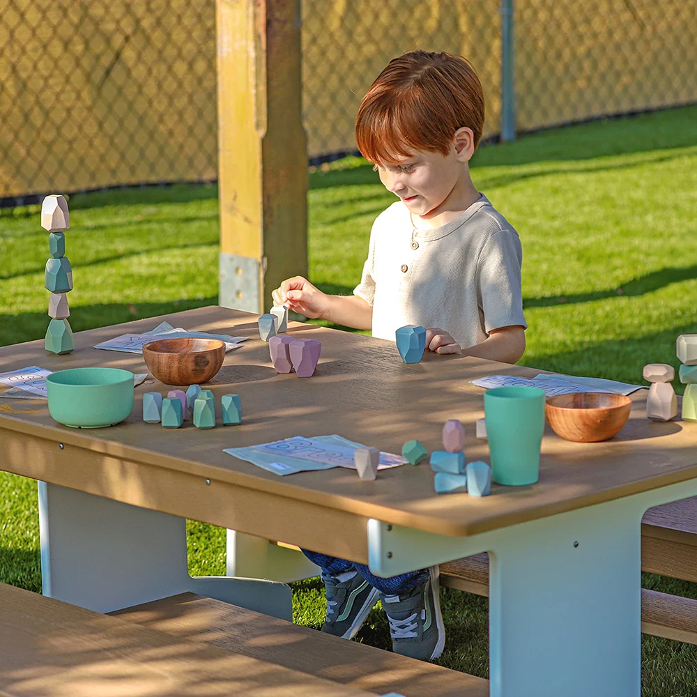 outdoorED™ Table And Two Benches Set | Weather-Resistant Outdoor Classroom Seating & Activity Table - Image 5