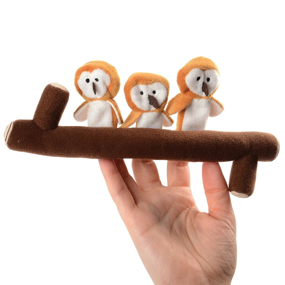 Owl Babies Puppets with Branch* | 5-Piece Set for Interactive Storytelling - Image 4
