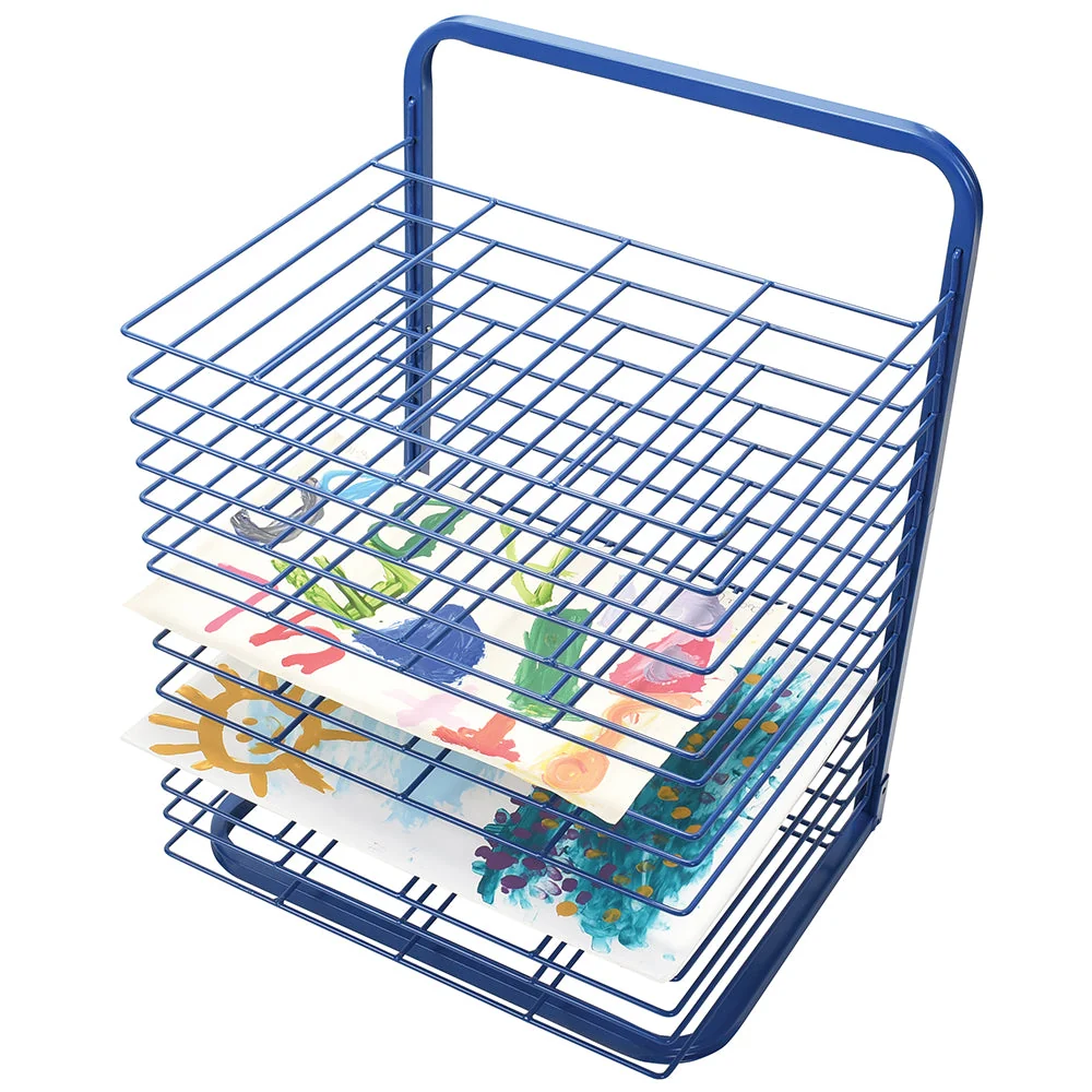15-Shelf Sturdy Paint Classroom Drying Rack | Sturdy Powder-Coated Wire | Free-Standing - Image 5