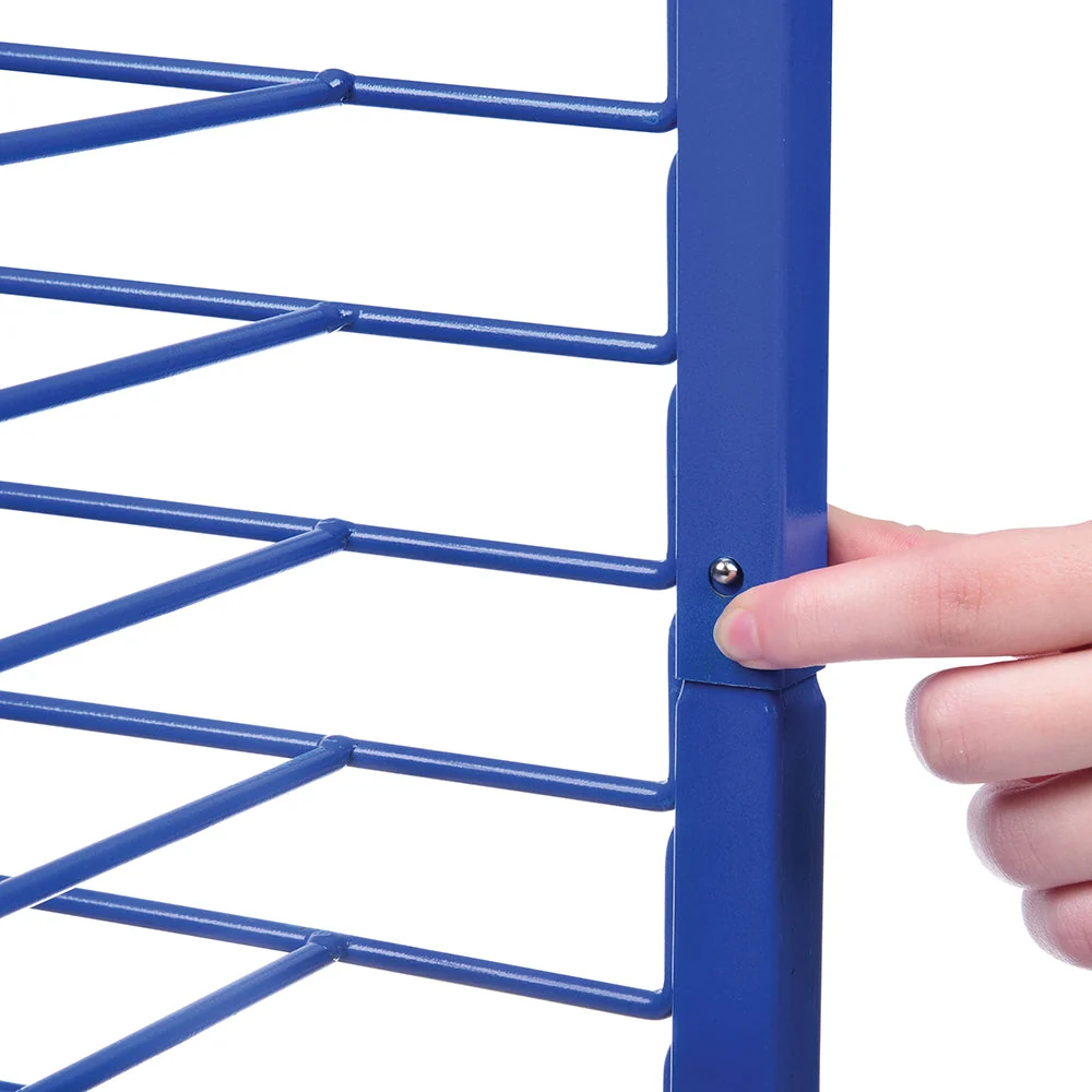 15-Shelf Sturdy Paint Classroom Drying Rack | Sturdy Powder-Coated Wire | Free-Standing - Image 8