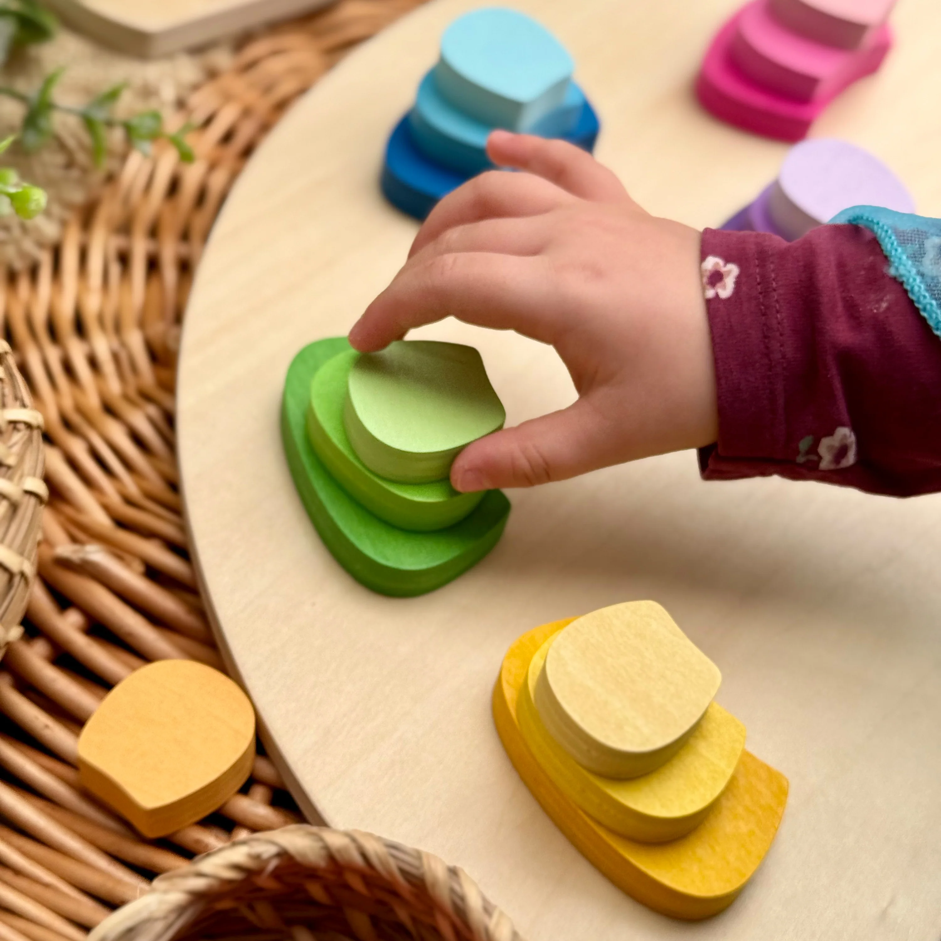 Pattern and Play Peacock Wooden Puzzle | Color Sorting, Patterning & Fine Motor Learning Toy - Image 6