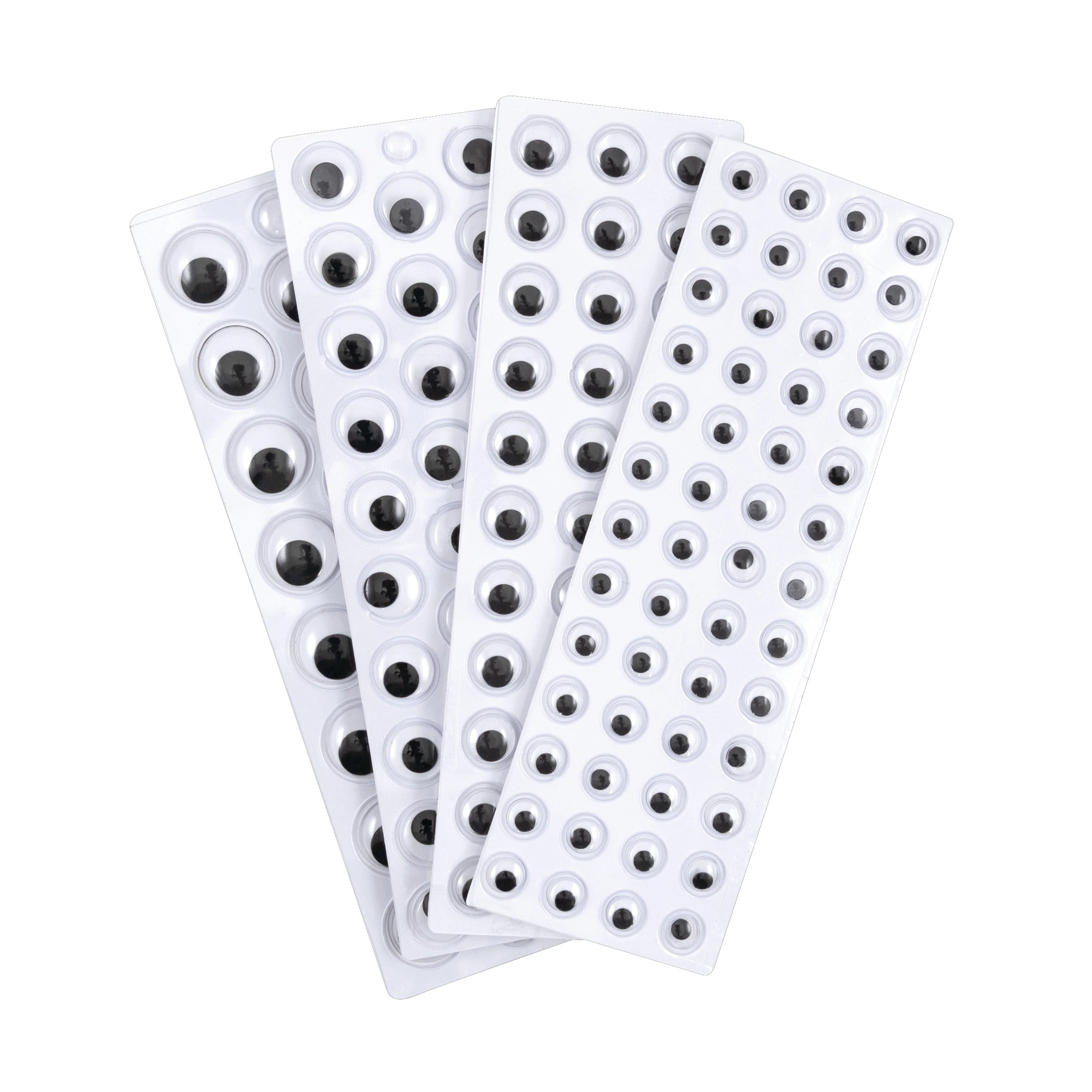 Peel 'N Stick Wiggle Eyes - Black 137 pcs.
