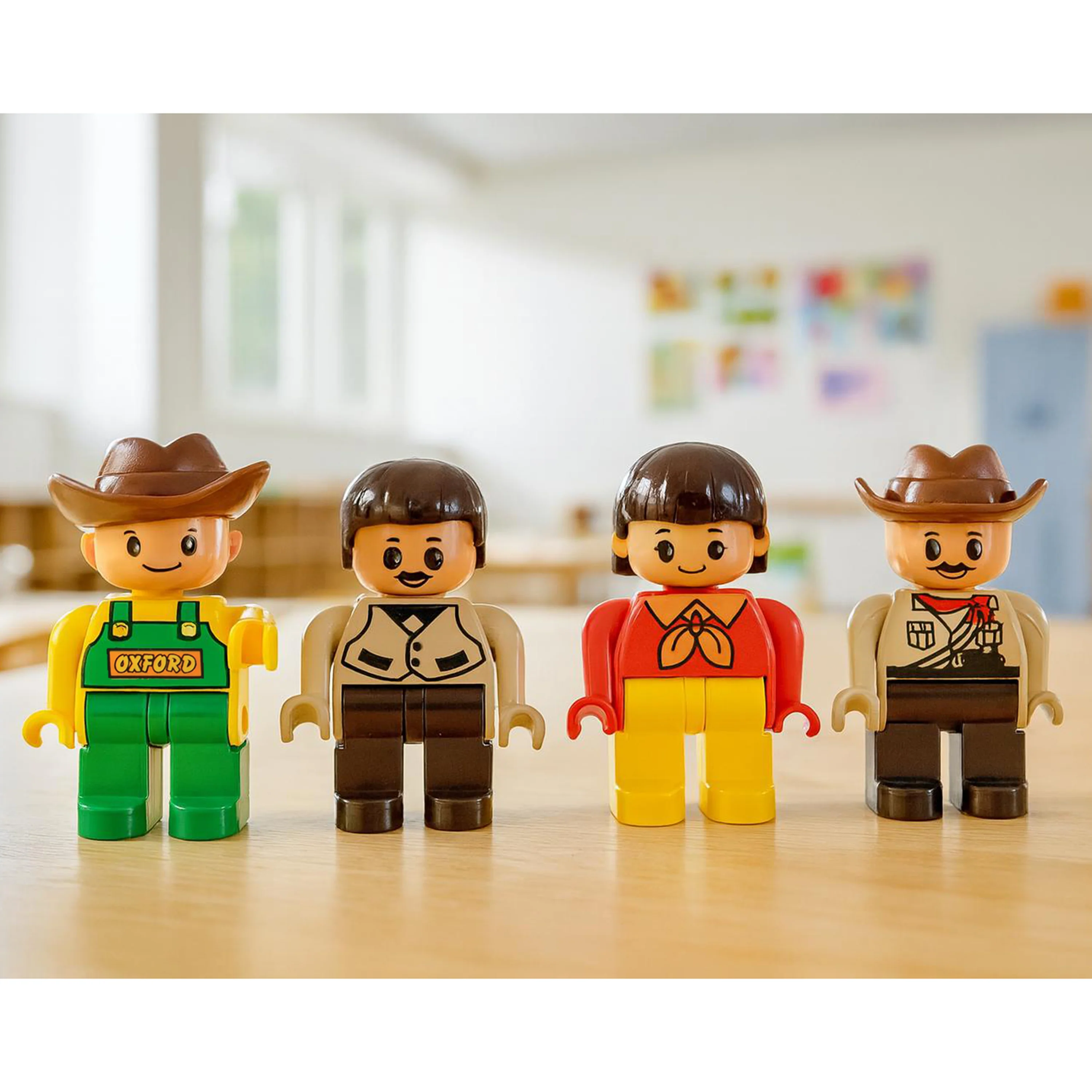 People Figurines for Preschool Building Bricks | 20-Piece Posable Community Helper Set - Image 2