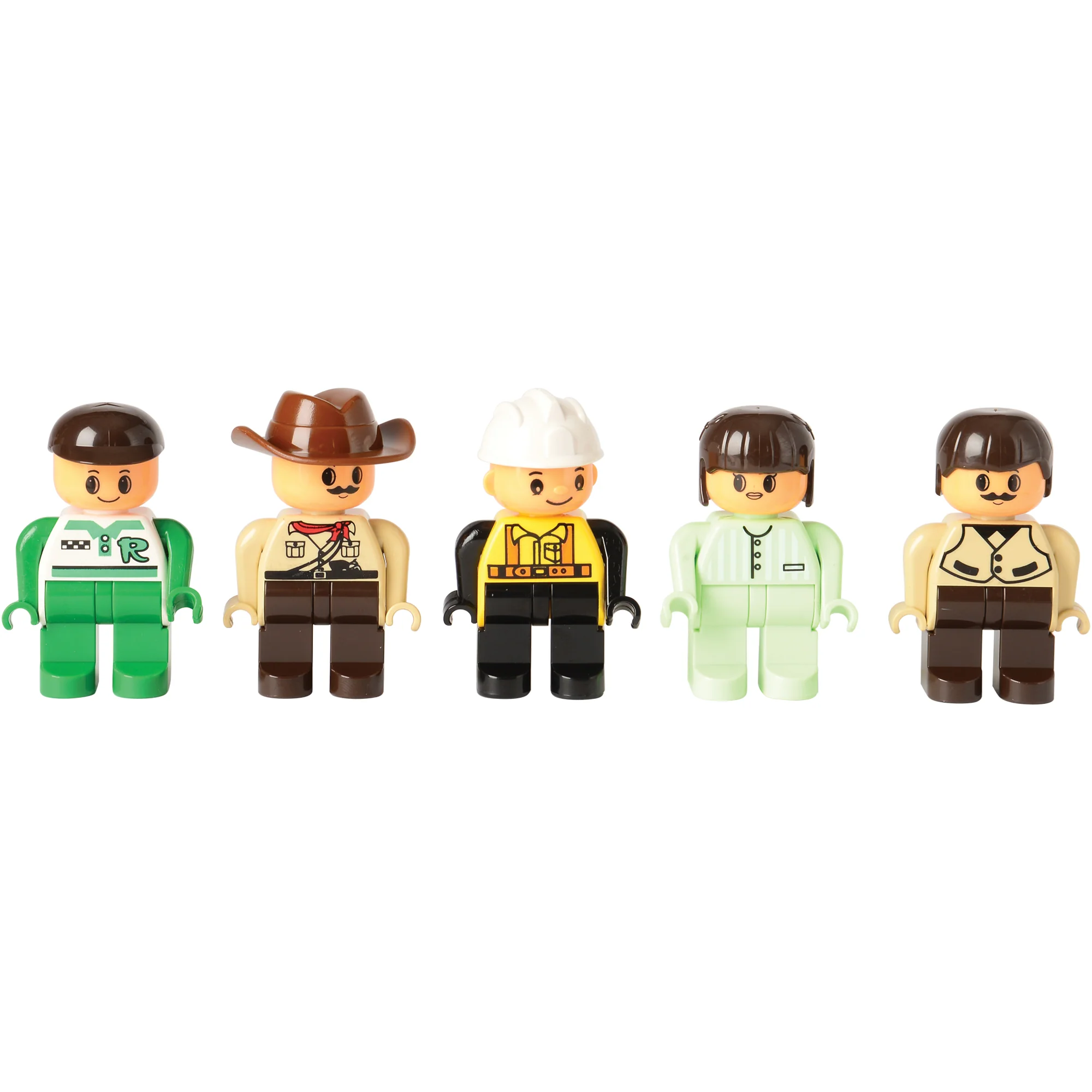 People Figurines for Preschool Building Bricks | 20-Piece Posable Community Helper Set - Image 3
