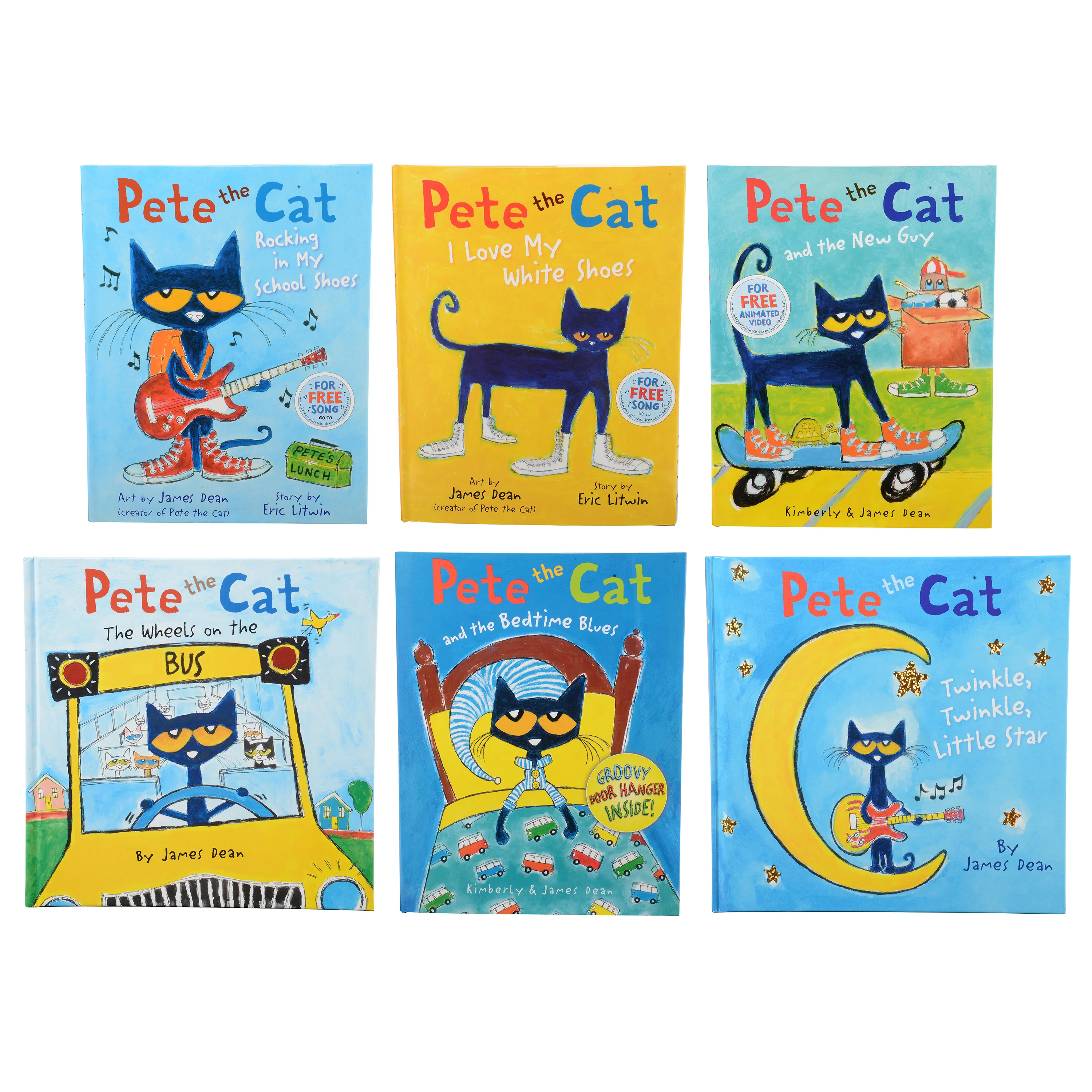 Pete the Cat Books 6-Piece Set | Children’s Story Collection