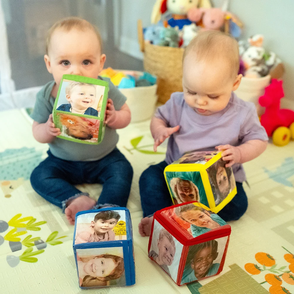 Stacking Blocks with Photo Pockets | 4-Piece Soft Foam Learning Set - Image 11