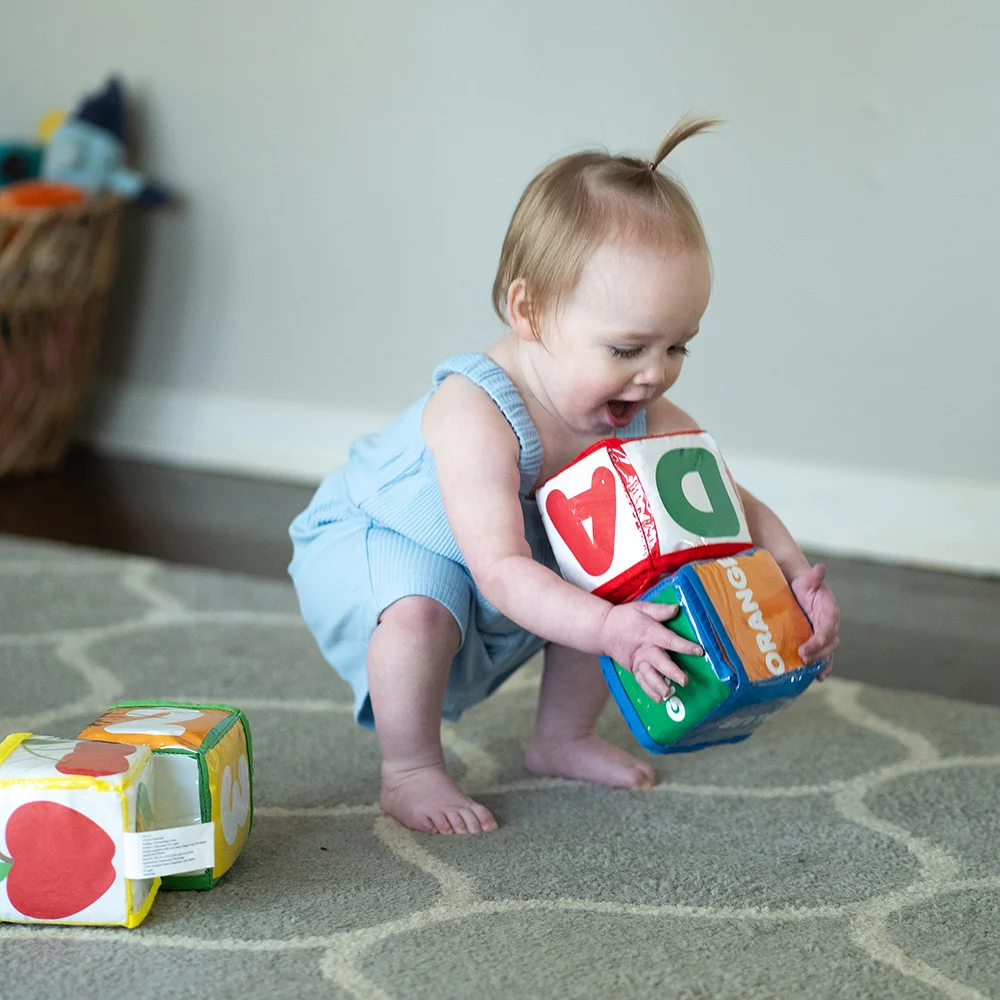 Stacking Blocks with Photo Pockets | 4-Piece Soft Foam Learning Set - Image 16