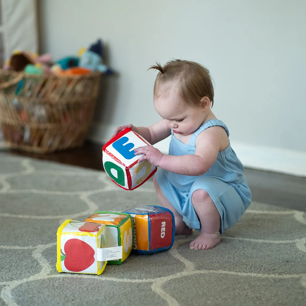 Stacking Blocks with Photo Pockets | 4-Piece Soft Foam Learning Set - Image 17