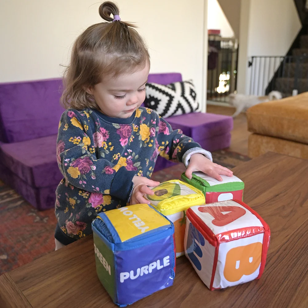 Stacking Blocks with Photo Pockets | 4-Piece Soft Foam Learning Set - Image 19