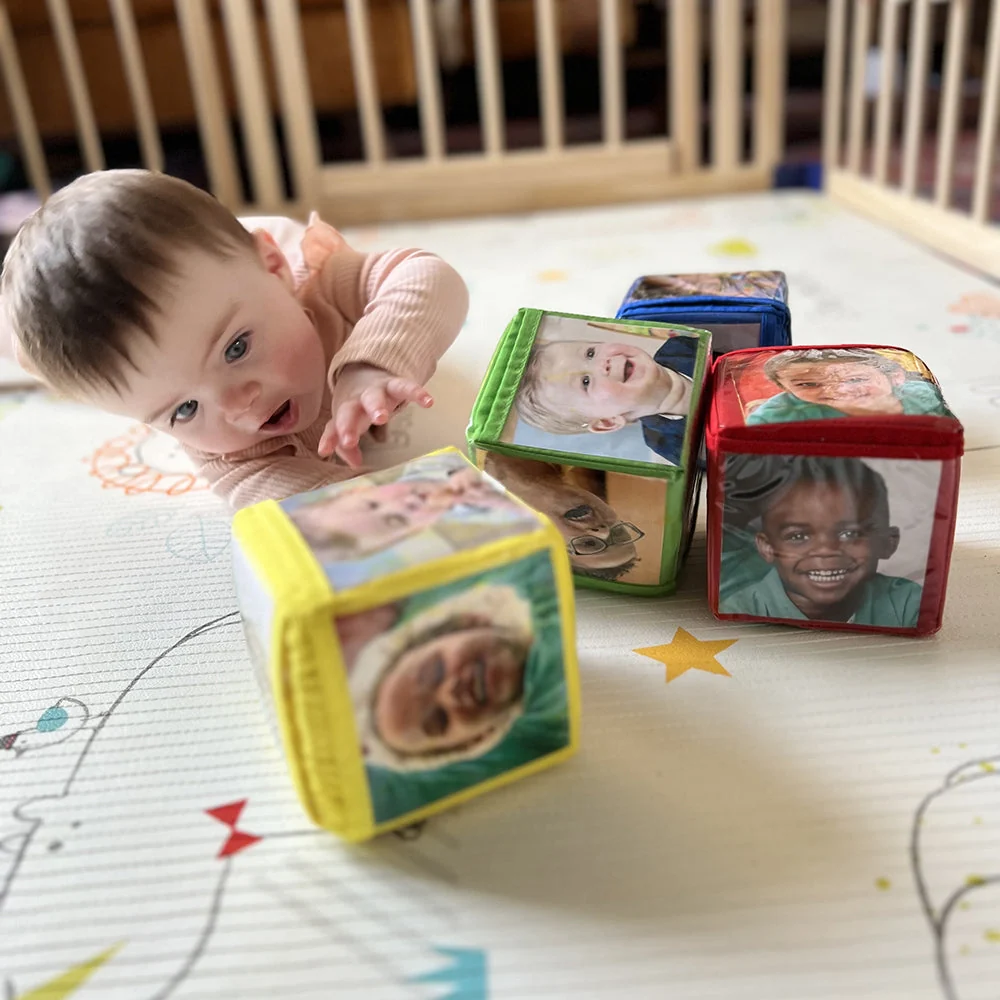 Stacking Blocks with Photo Pockets | 4-Piece Soft Foam Learning Set - Image 7