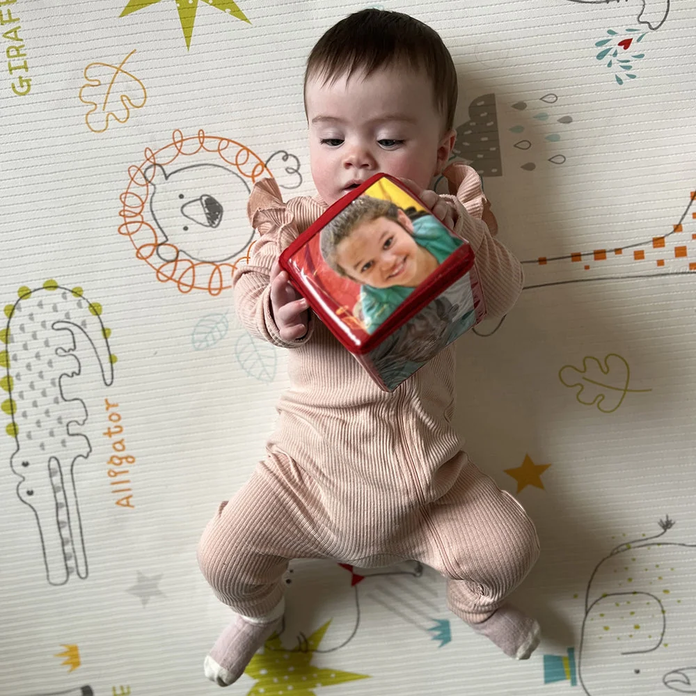 Stacking Blocks with Photo Pockets | 4-Piece Soft Foam Learning Set - Image 8