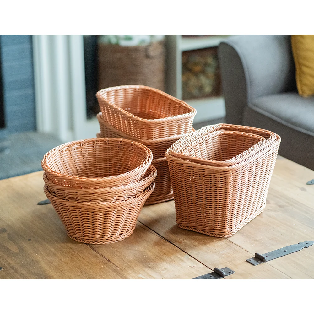 Plastic Wicker Baskets - Set of 9 - Image 8